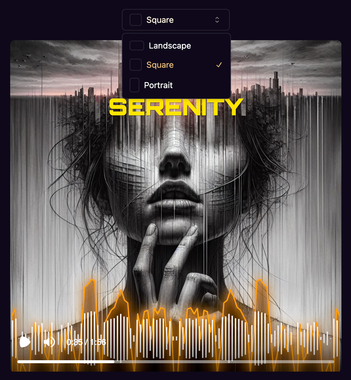 Audio Spectrum Maker - Create Audio Spectrum Visualizers Online