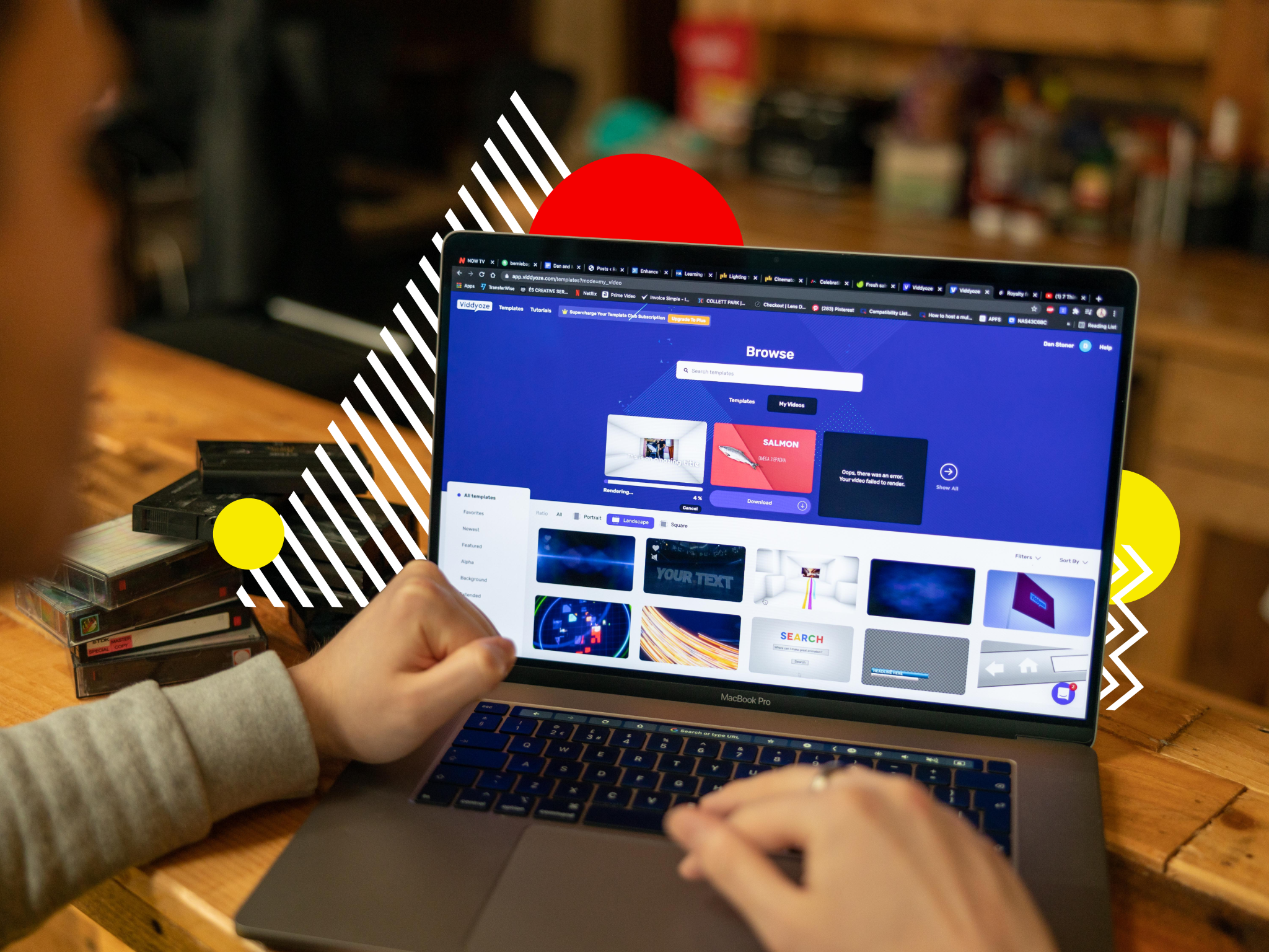 shot of Viddyoze where you can find the best templates for educational brand videos.