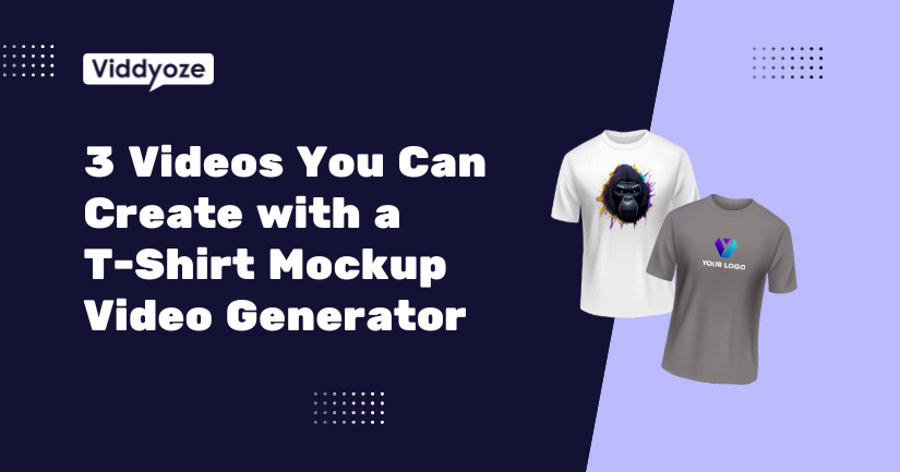 3 Types of Videos You Can Create with a T-Shirt Mockup Video Generator